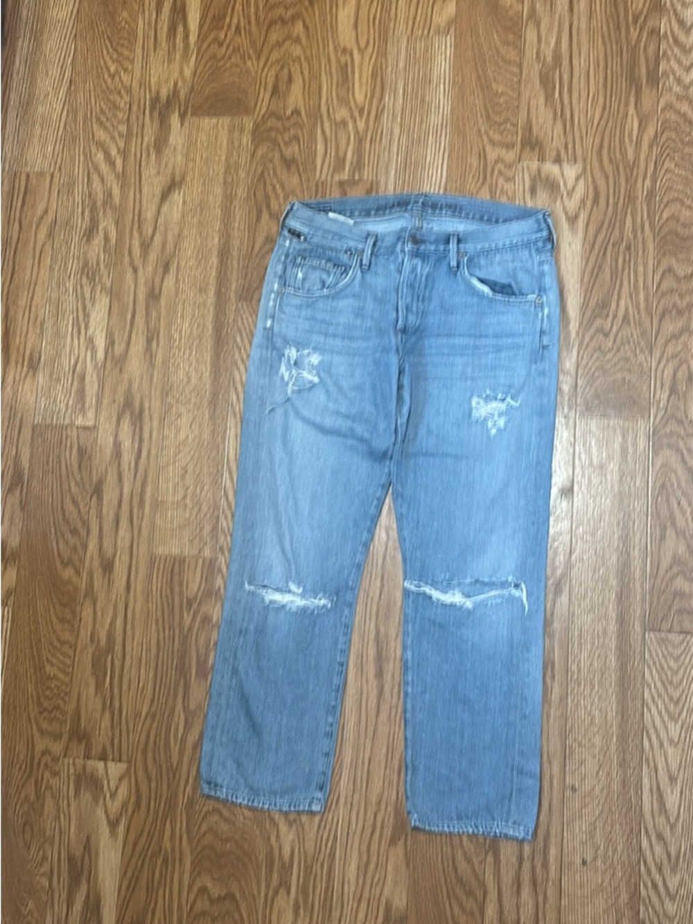 Citizens Of Humanity Blue Denim Jeans with Branded Waistband